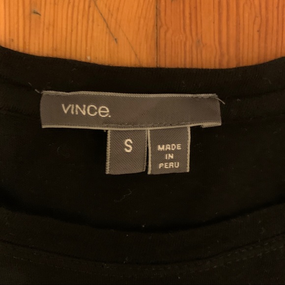 Vince Mixed Stripe Pima Cotton Blend Tee - Picture 4 of 7